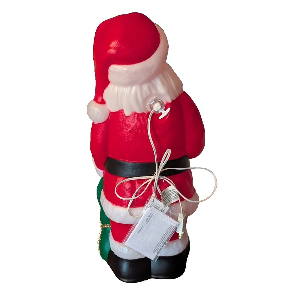 Santa Claus Christmas Blow Mold 24 Inch Light Up Outdoor Yard Plug In